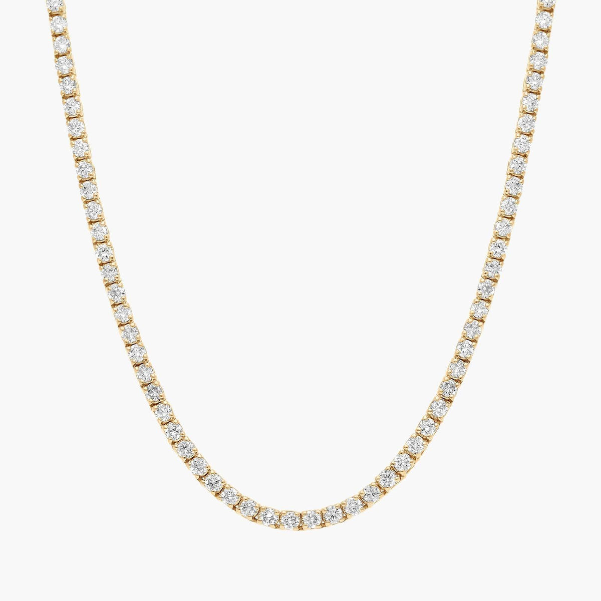 22 " Straight Diamond Eternity Necklace In 14K Yellow Gold (5 Ct. tw. - H-I / SI1-SI2)