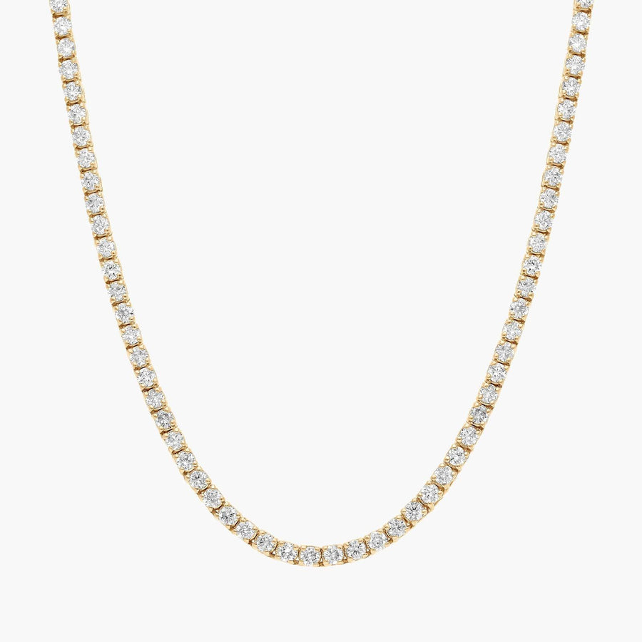 22 " Straight Diamond Eternity Necklace In 14K Yellow Gold (5 Ct. tw. - H-I / SI1-SI2)